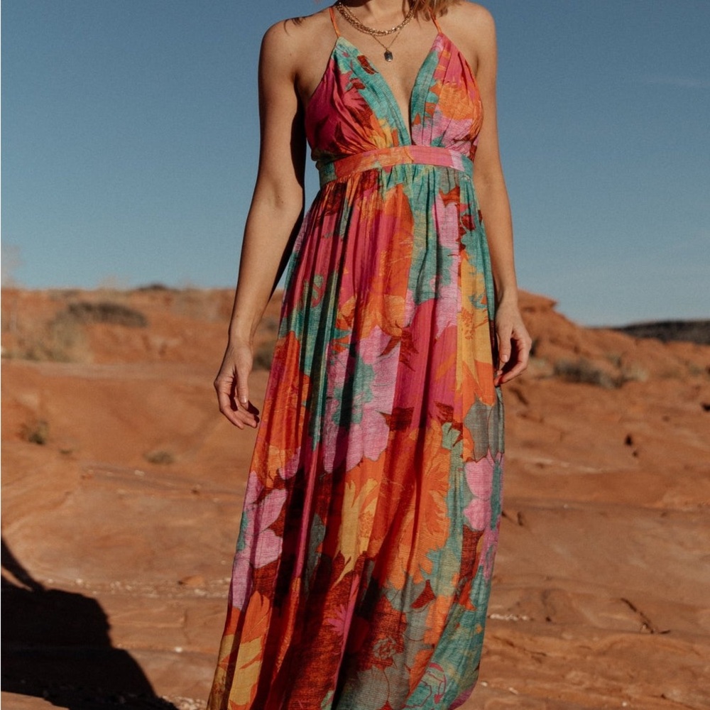 Baltic Born Vibrant Floral Maxi Dress